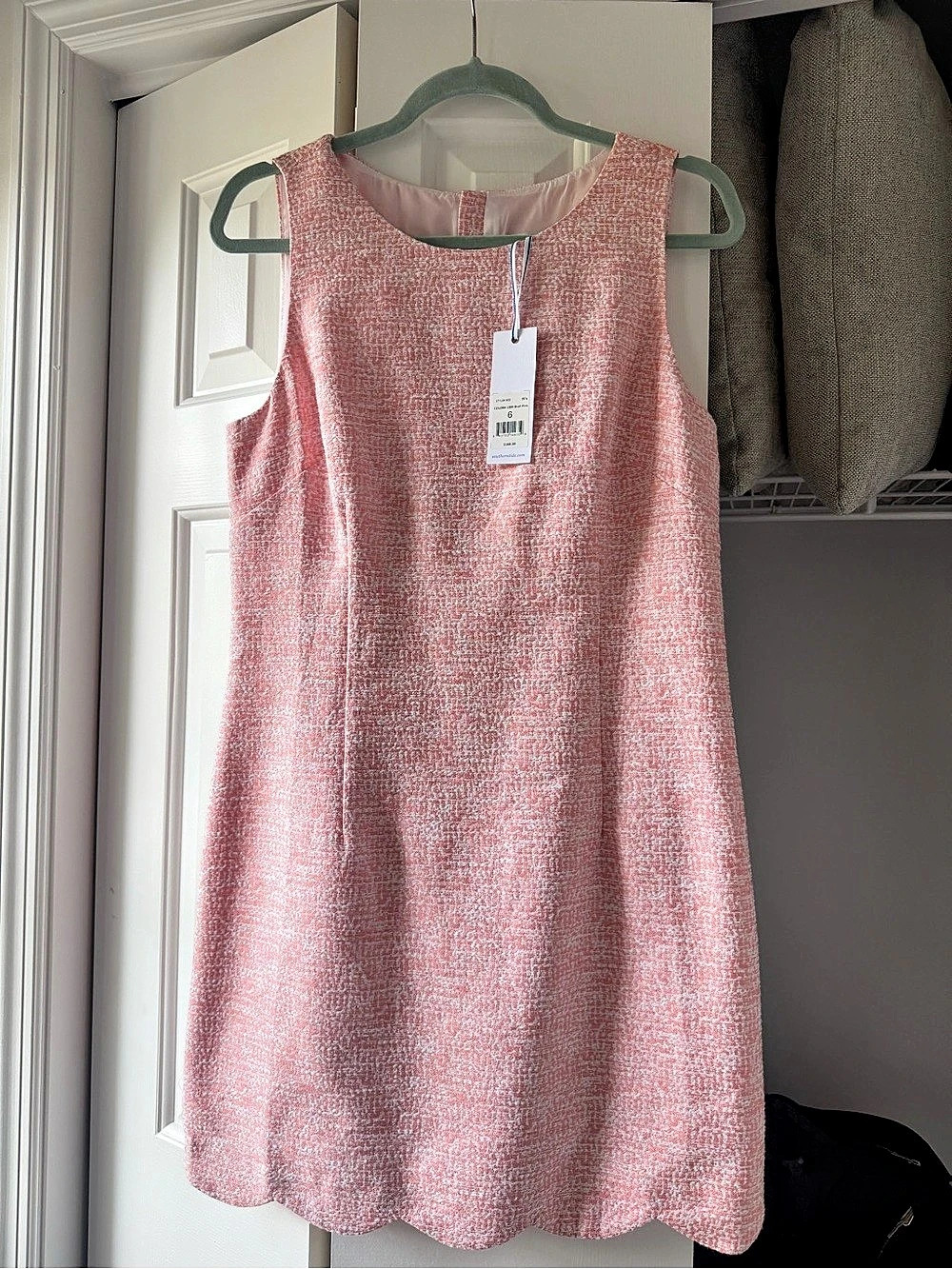 Southern Tide Mini Dress in Pink & White Size 6 NWT